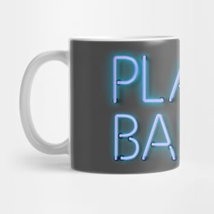 Plant Based Diet - Blue Glowing Neon Text Mug